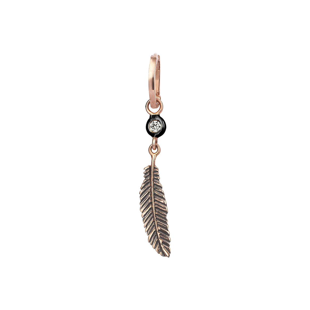 Raven Feather Halka Küpe