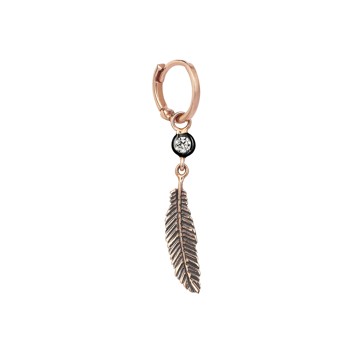 Raven Feather Halka Küpe