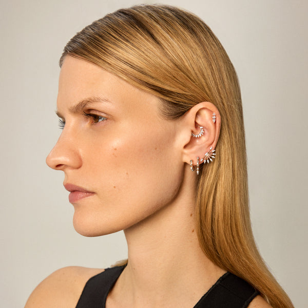 Shimmery Prism Mini Halka Küpe