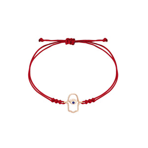 Hamsa İpli Bilezik