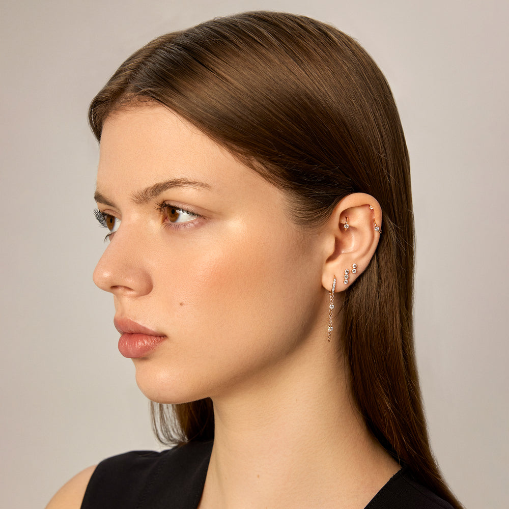 Solitaire Halka Piercing - Kısmet by Milka Türkiye