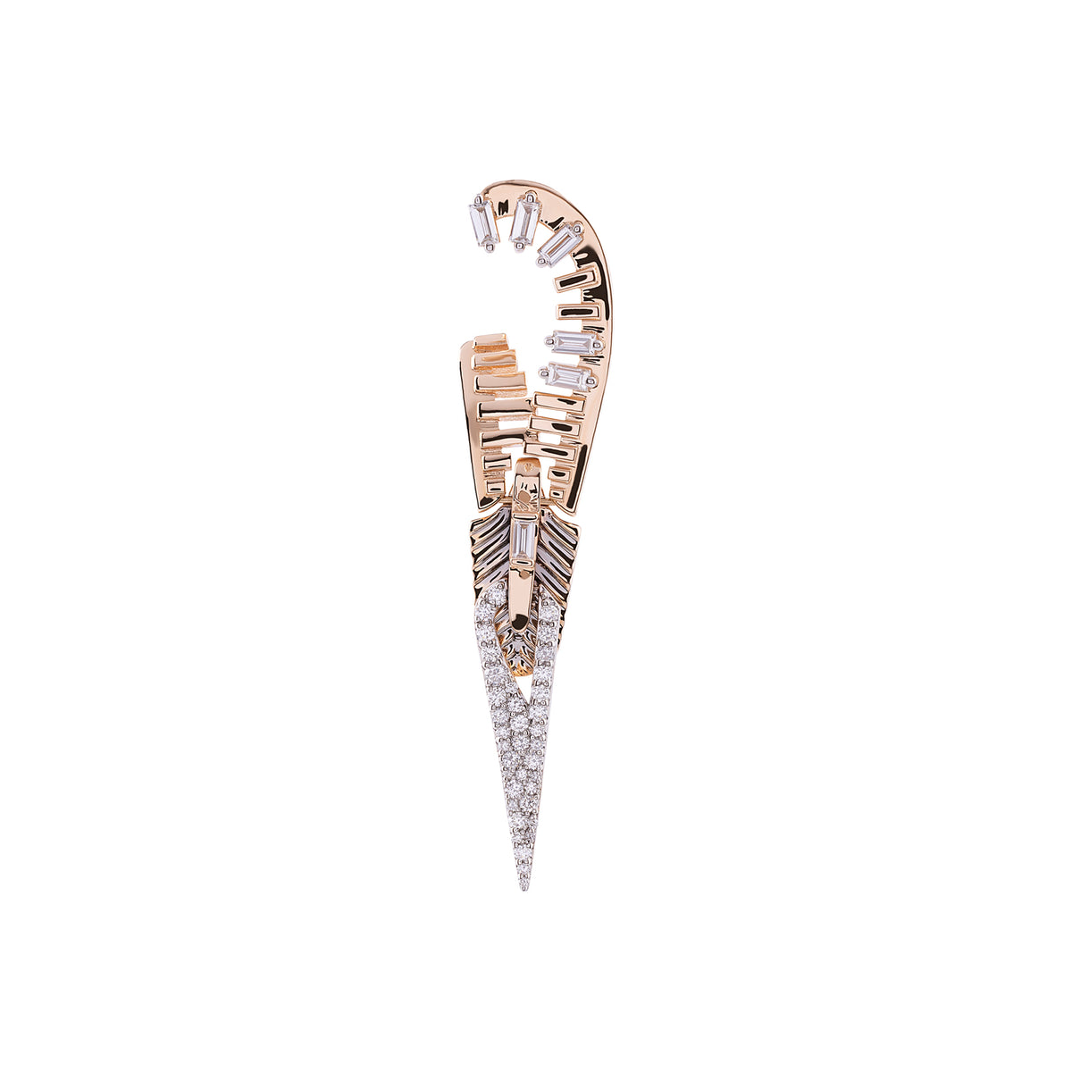 Zipper Stud Earring