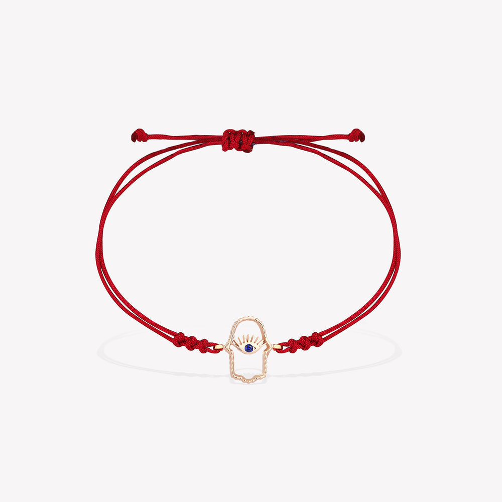Hamsa İpli Bilezik