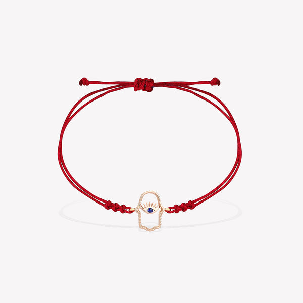 Hamsa İpli Bilezik