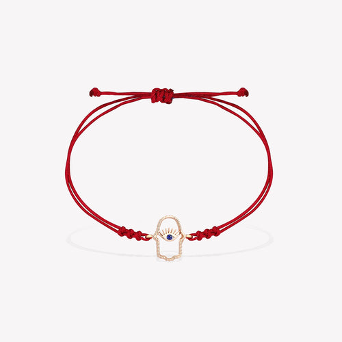 Hamsa İpli Bilezik
