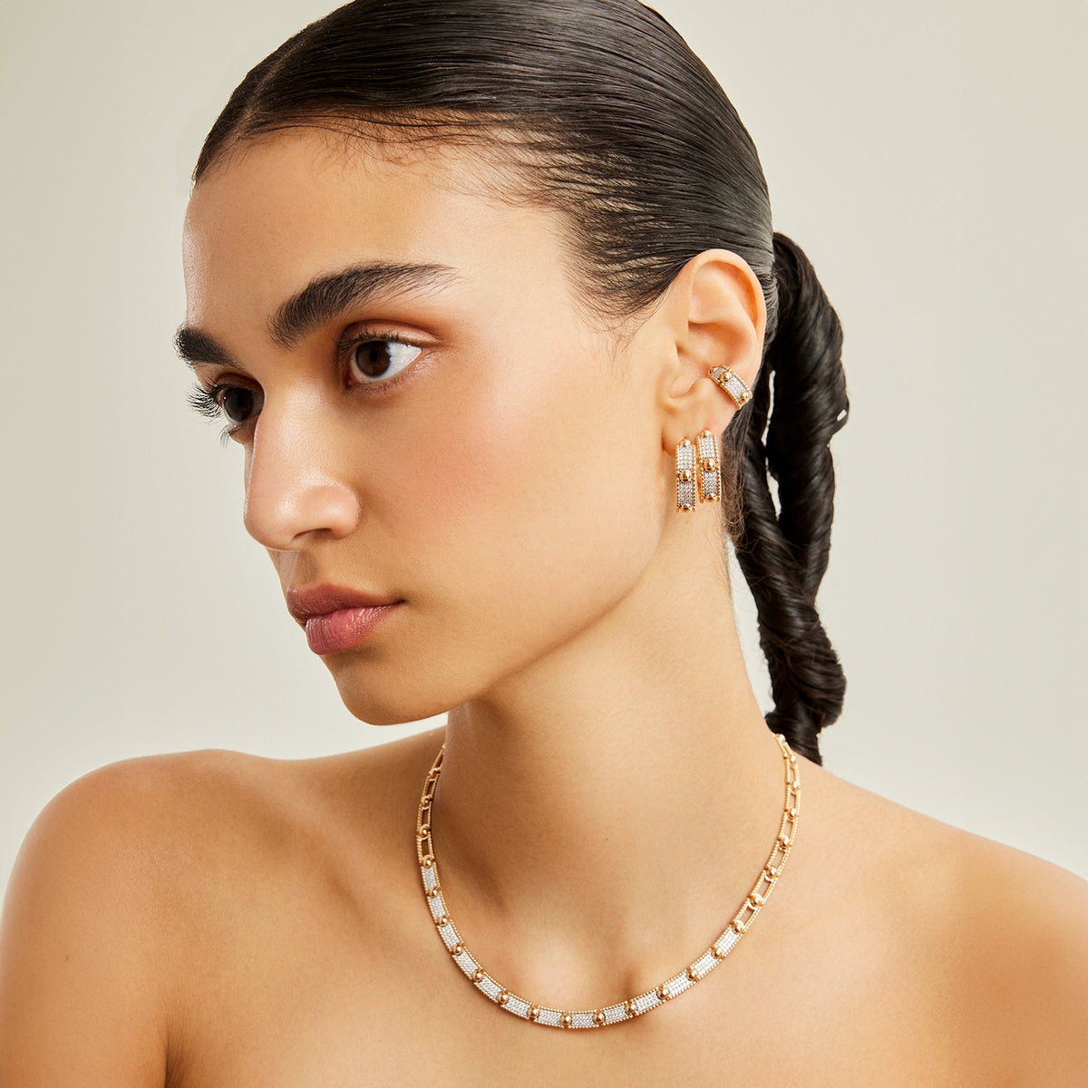 Trio Beads Halka Küpe