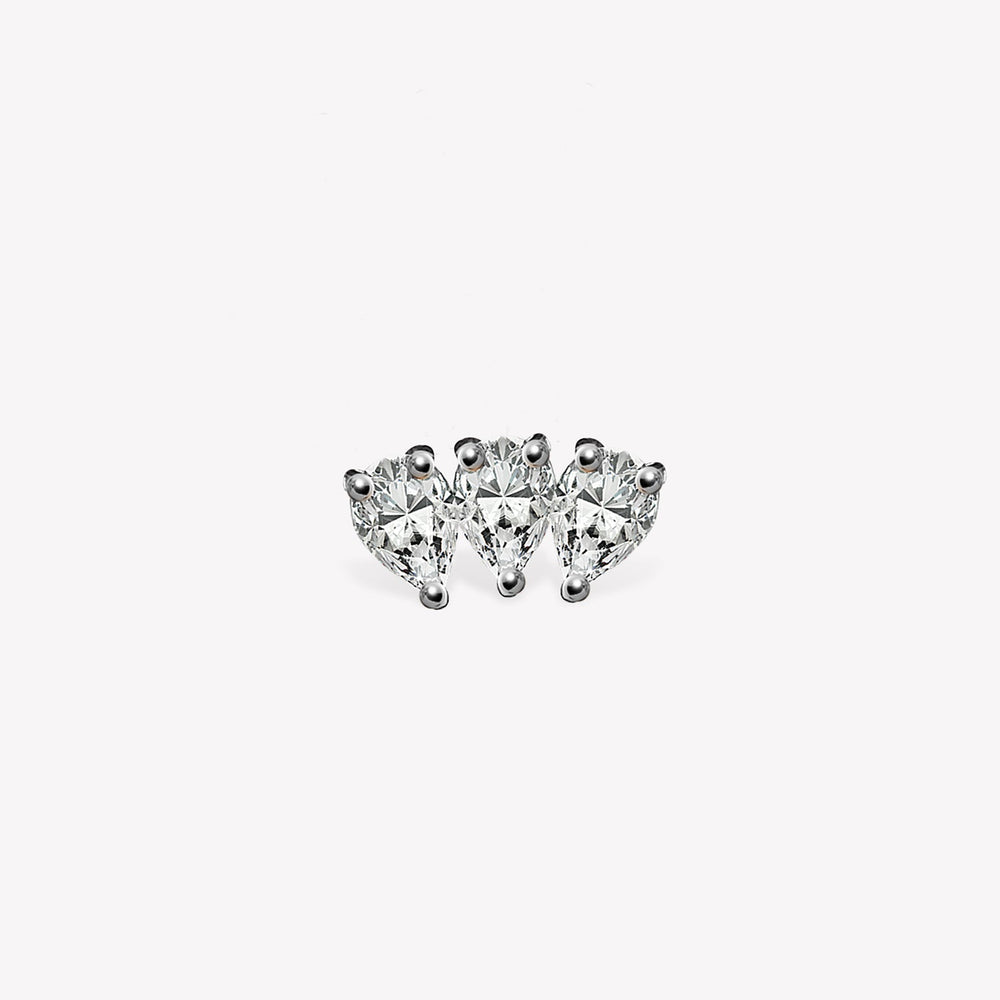 Trio Teardrop Sabit Piercing