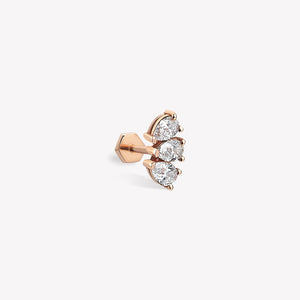 Trio Teardrop Sabit Piercing