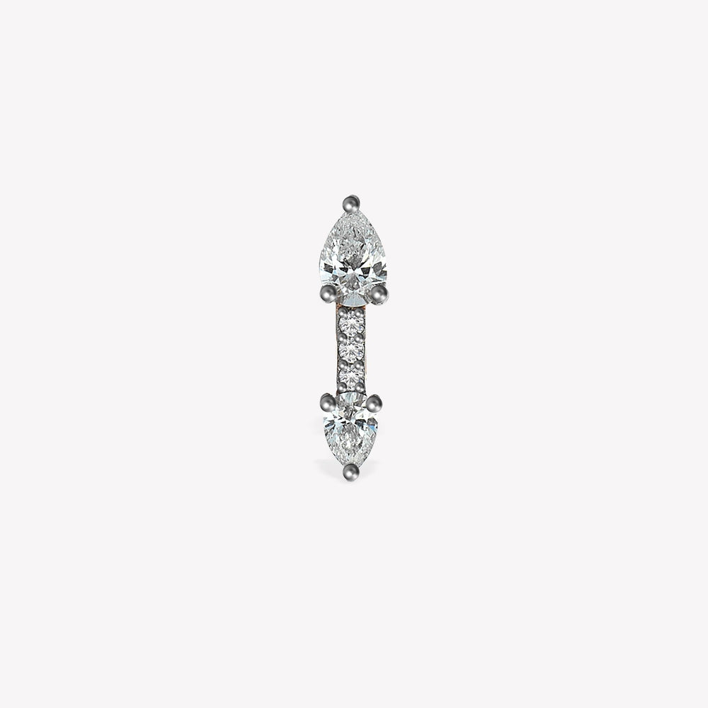 Teardrop Bar Sabit Piercing