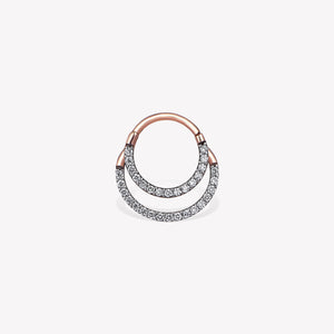 Double Diamond Halka Piercing