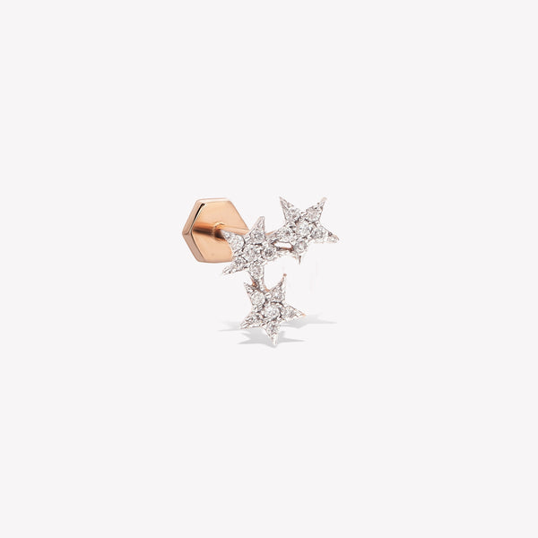 Triple Stars Pavé Piercing