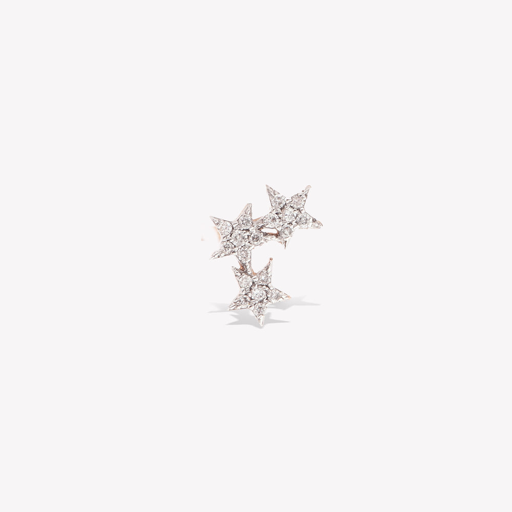 Triple Stars Pavé Piercing