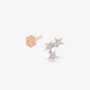 Triple Stars Pavé Piercing