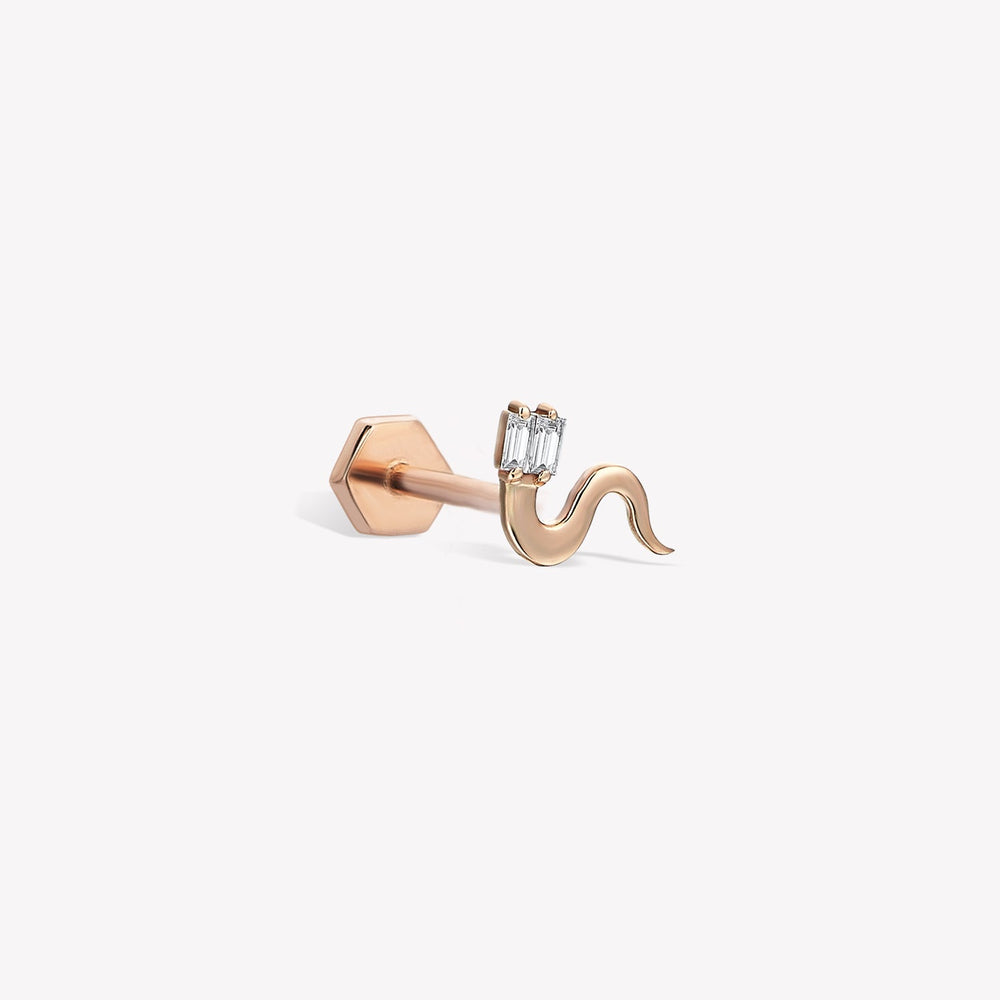 Shimmery Snake Sabit Piercing