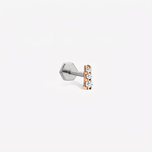 Solitaire Trio Piercing