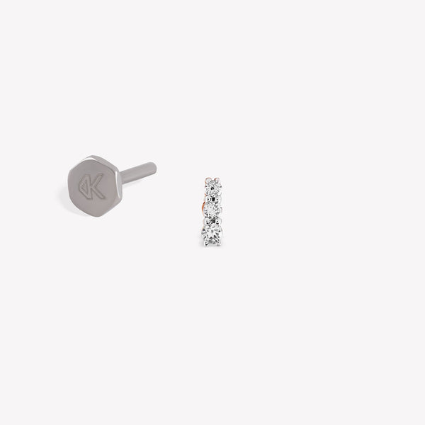 Solitaire Trio Piercing