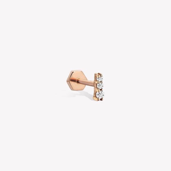 Solitaire Trio Piercing