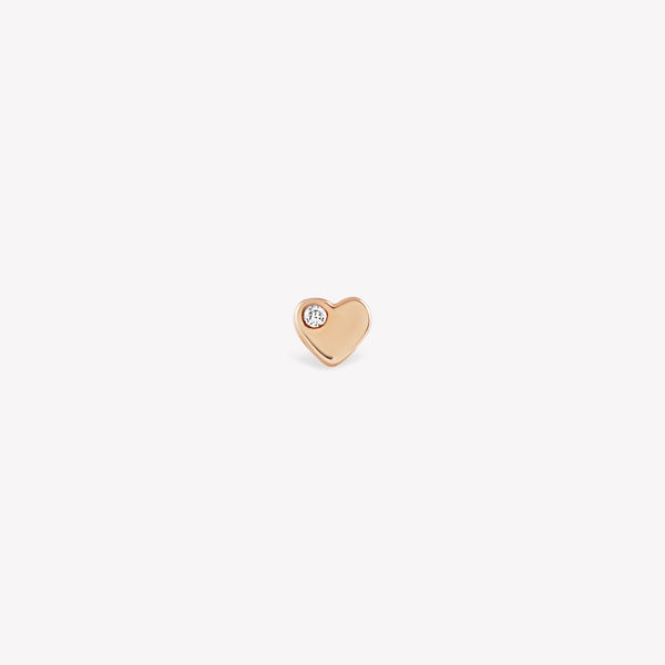 Solitaire Heart Piercing