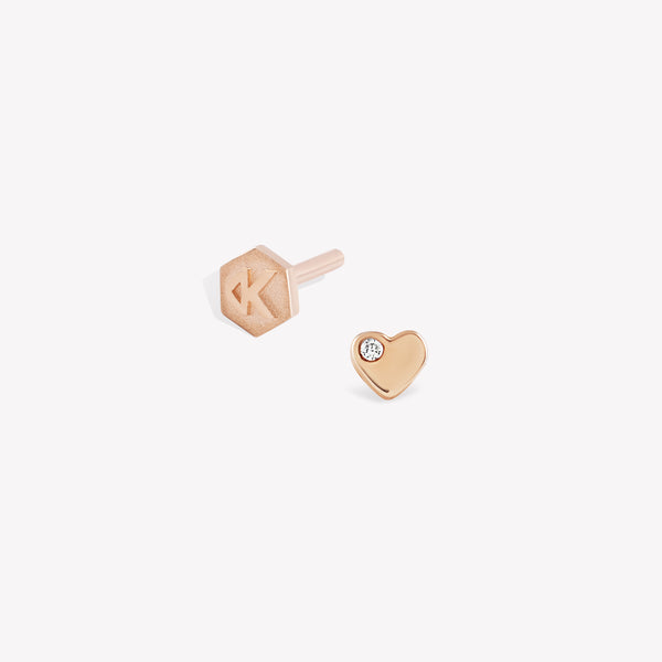 Solitaire Heart Piercing