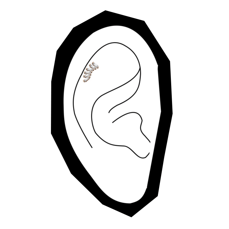 Helix Piercing Modelleri Kısmet by Milka Kısmet by Milka Türkiye