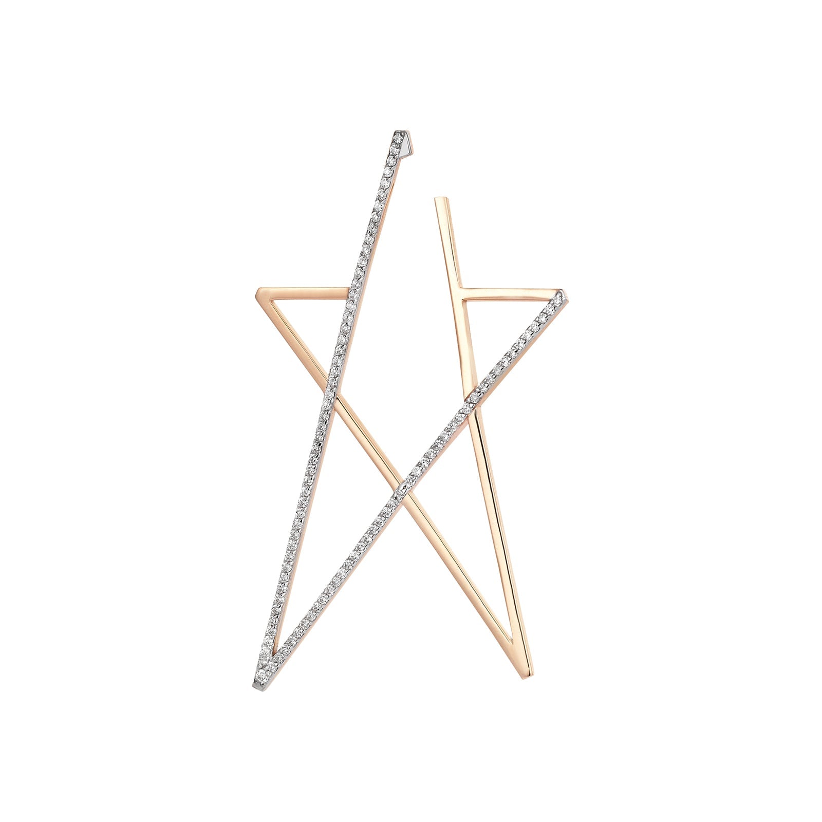 Starstruck Doodle Yıldız Küpe Beyaz Pırlanta - Kısmet by Milka Türkiye