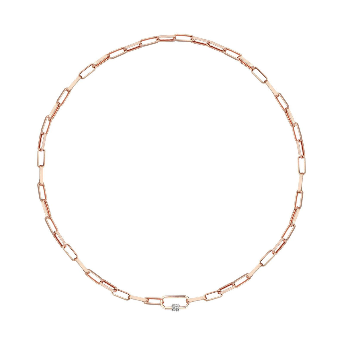 Rectangle Zincir Necklace