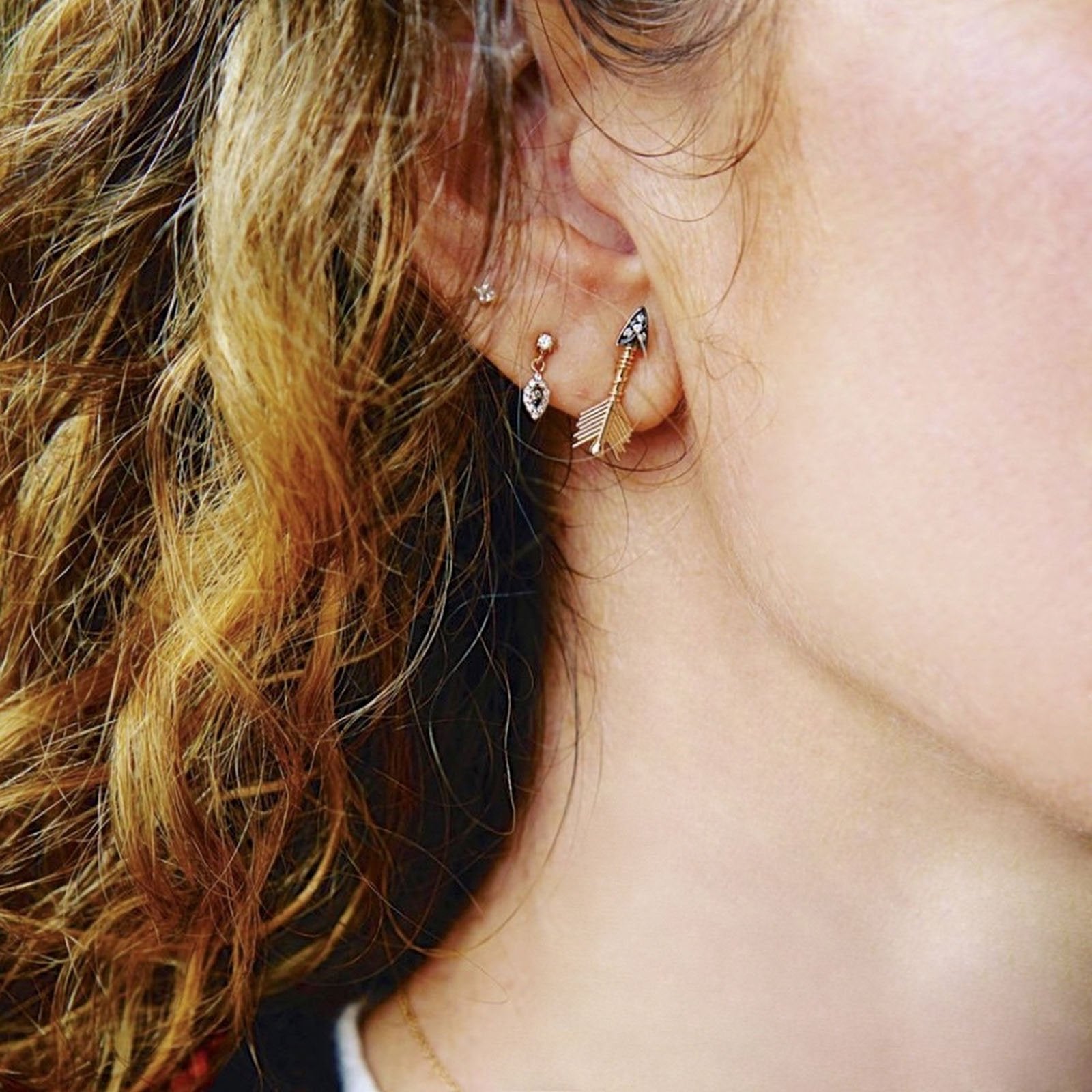 Midi Arrow Sabit Küpe - Kısmet by Milka Türkiye