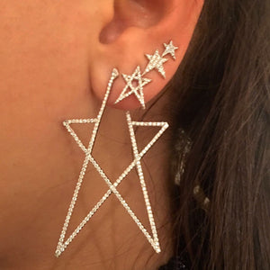 Mini Pave Struck Star Sabit Küpe - Kısmet by Milka Türkiye