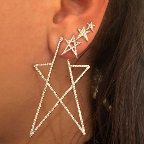 Mini Pave Struck Star Sabit Küpe - Kısmet by Milka Türkiye