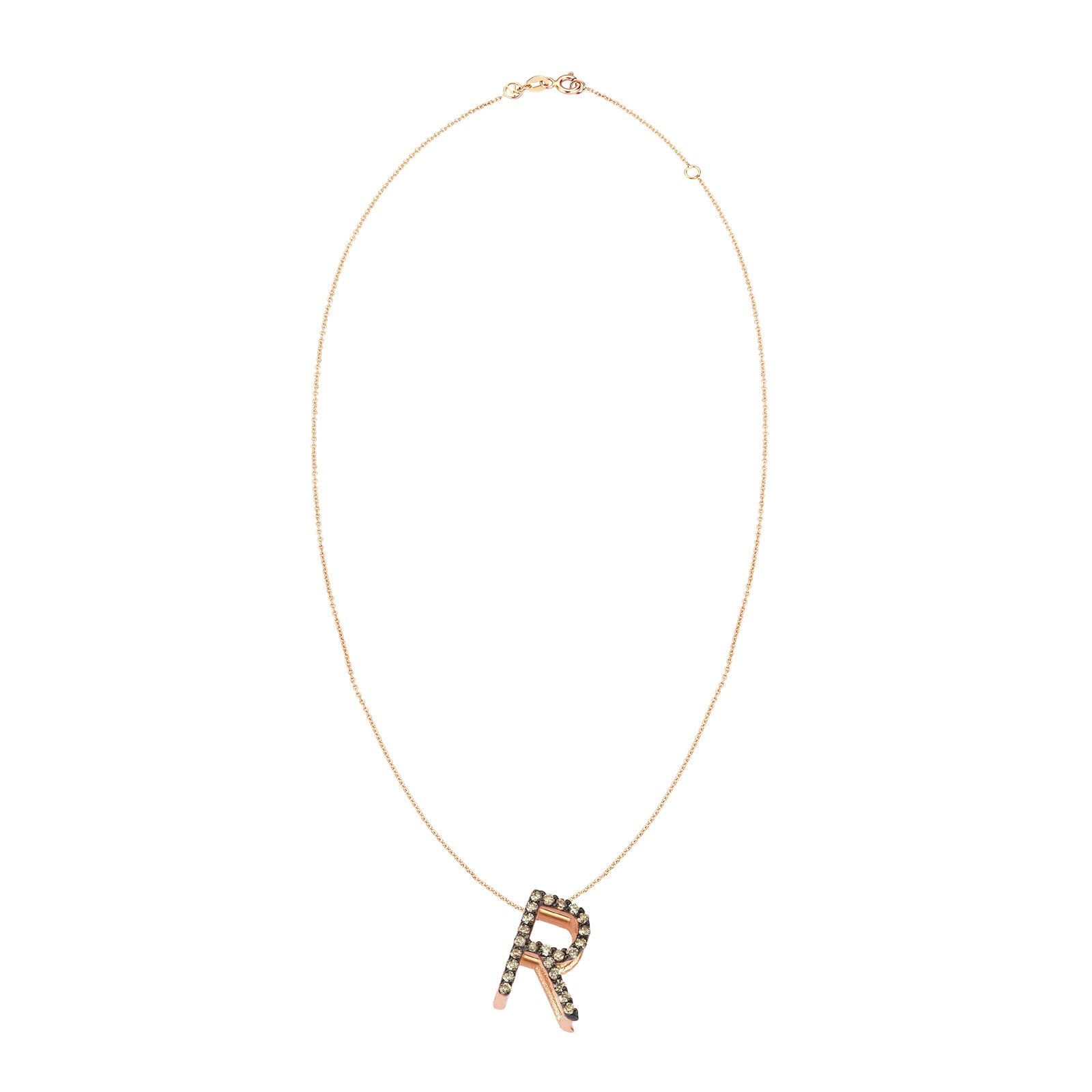 Pave Maxi Cube Harf Zincir Kolye - Kısmet by Milka Türkiye