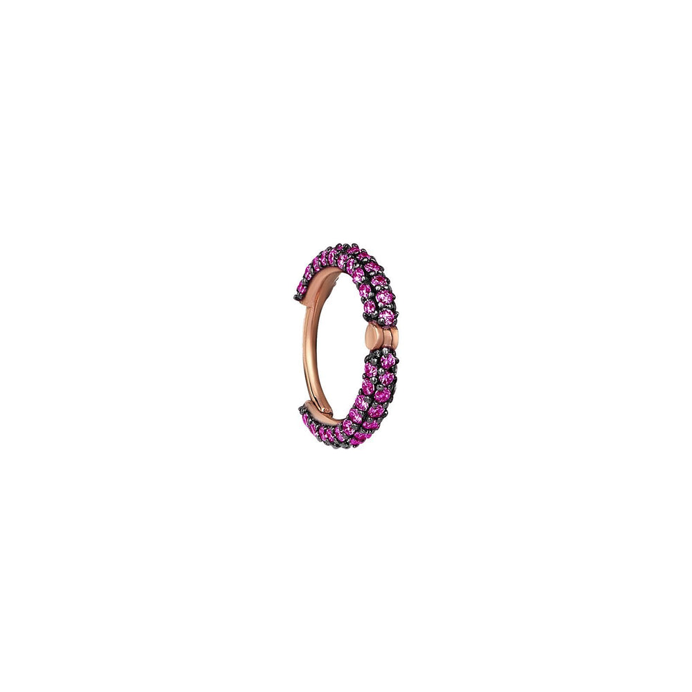 Pave Ruby Halka Piercing